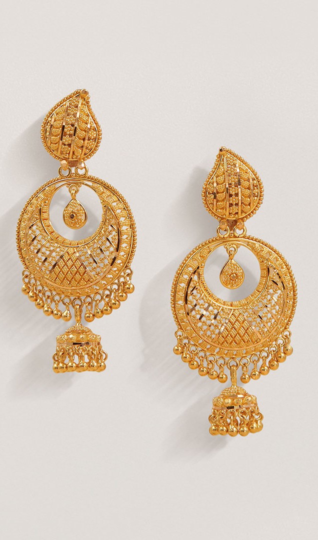 Designer Gold Earrings